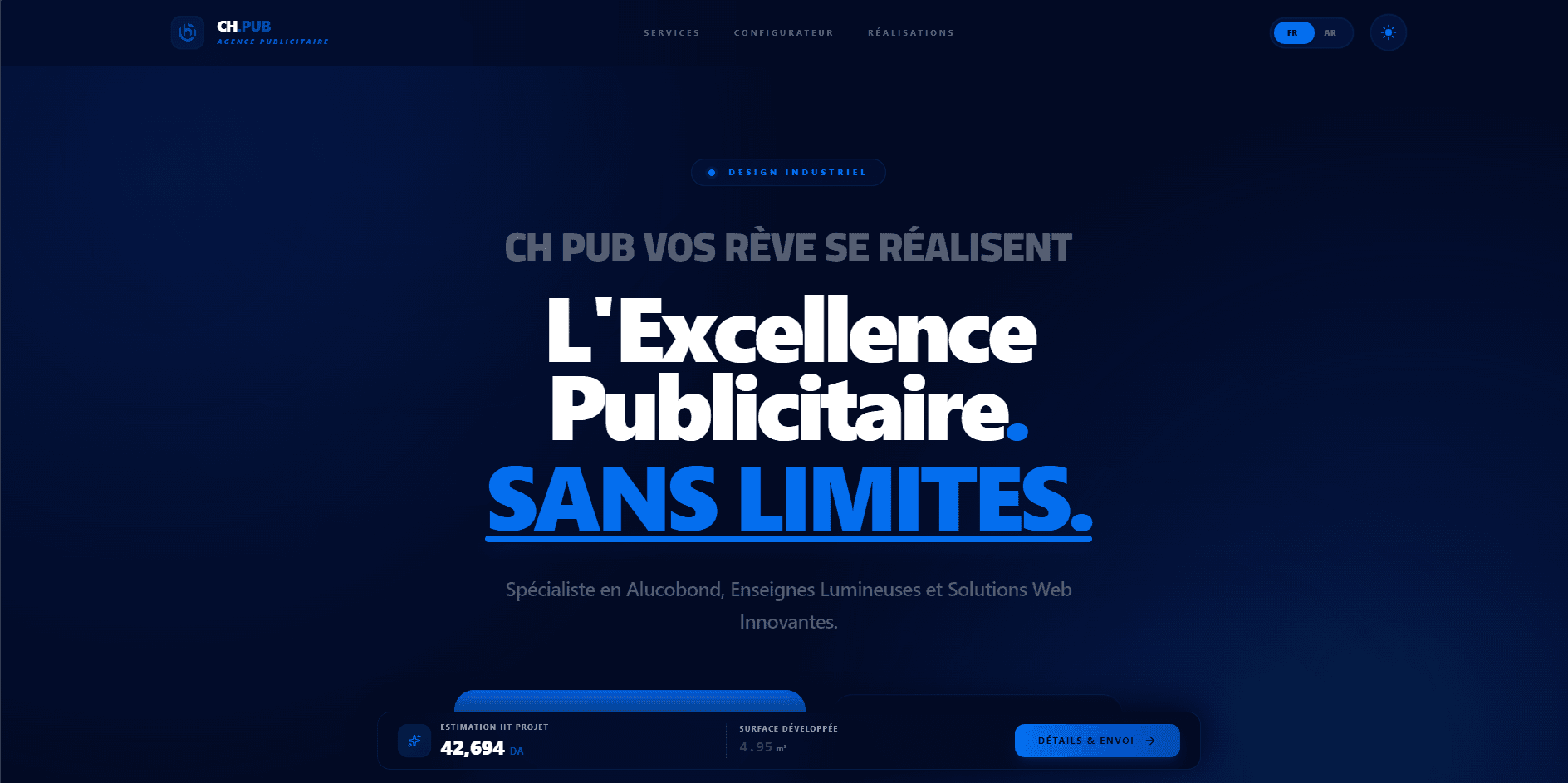 CH-Pub Advertising Portal & 3D Configurator