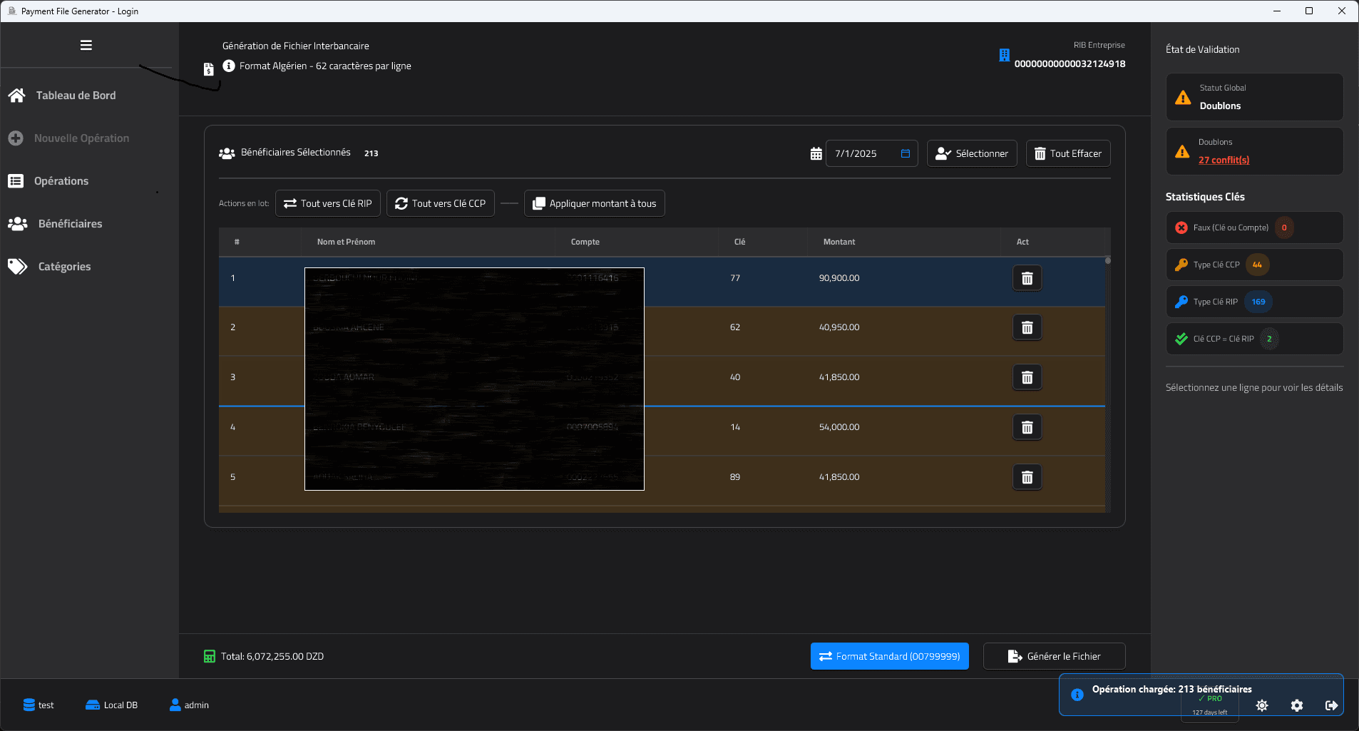 Payment File Generator